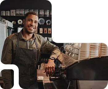 Banner coffee shop