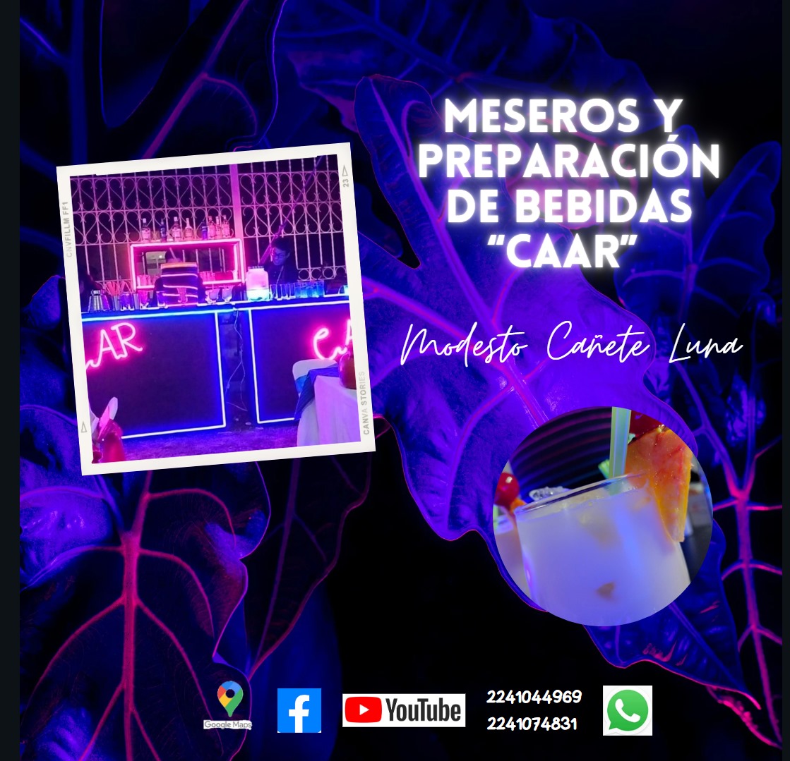 Meseros y preparación de bebidas CAAR image 3