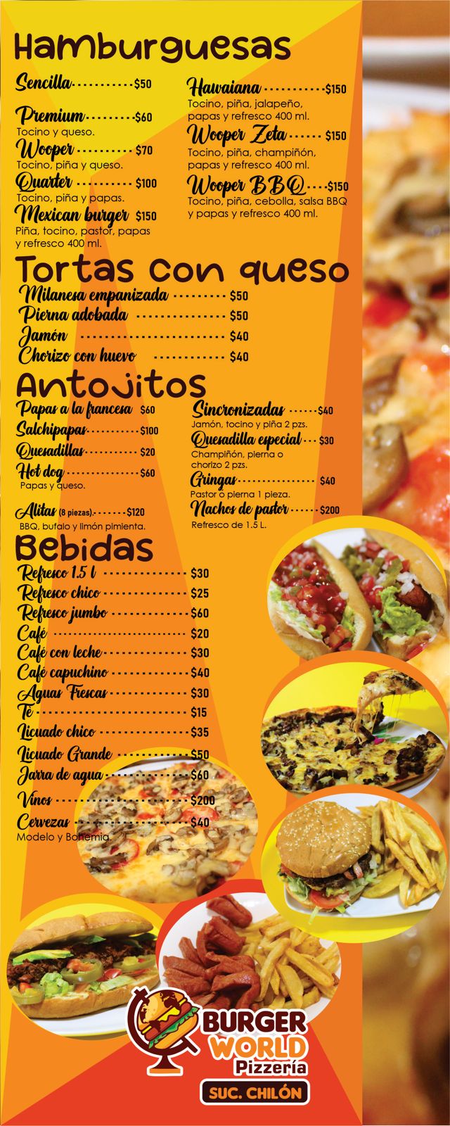 PIZZERÍA BURGER WORLD SUC. CHILON image 5