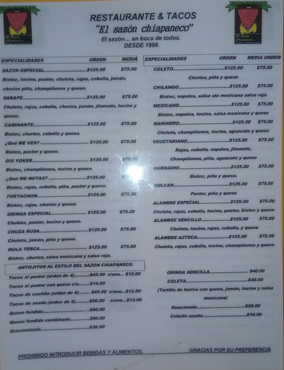 Restaurante y Tacos " EL SAZON CHIAPANECO" image 5