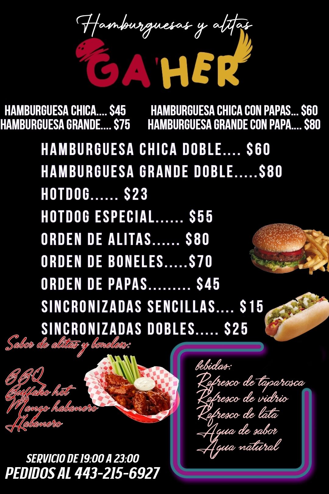"GAHER Alitas y hamburguesas" image 4