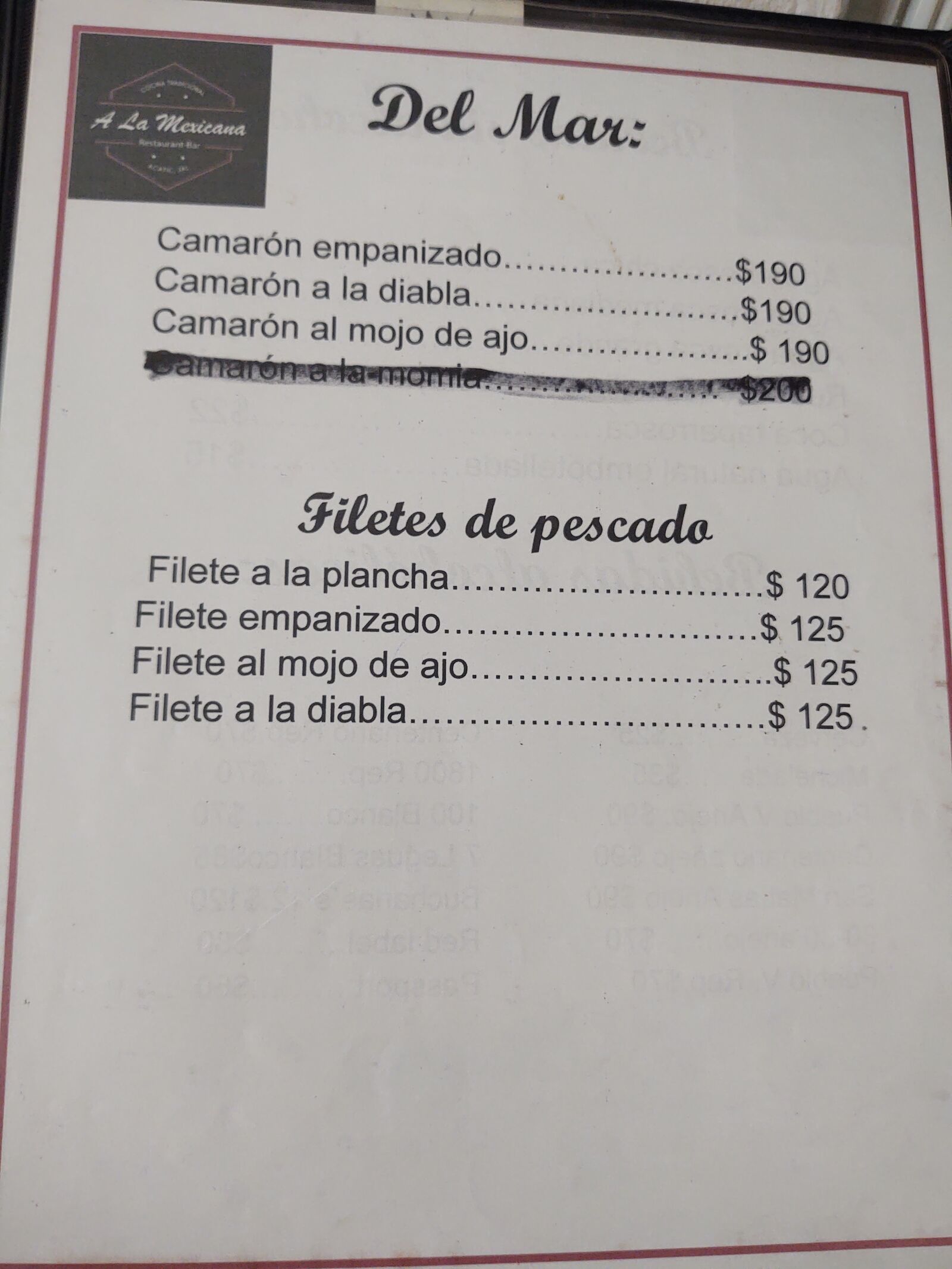 A La Mexicana Restaurant Bar image 3