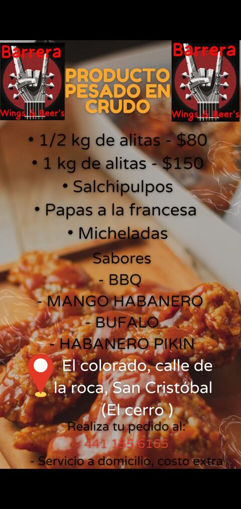 Barrera wing,s Beer's Burger Alitas image 6