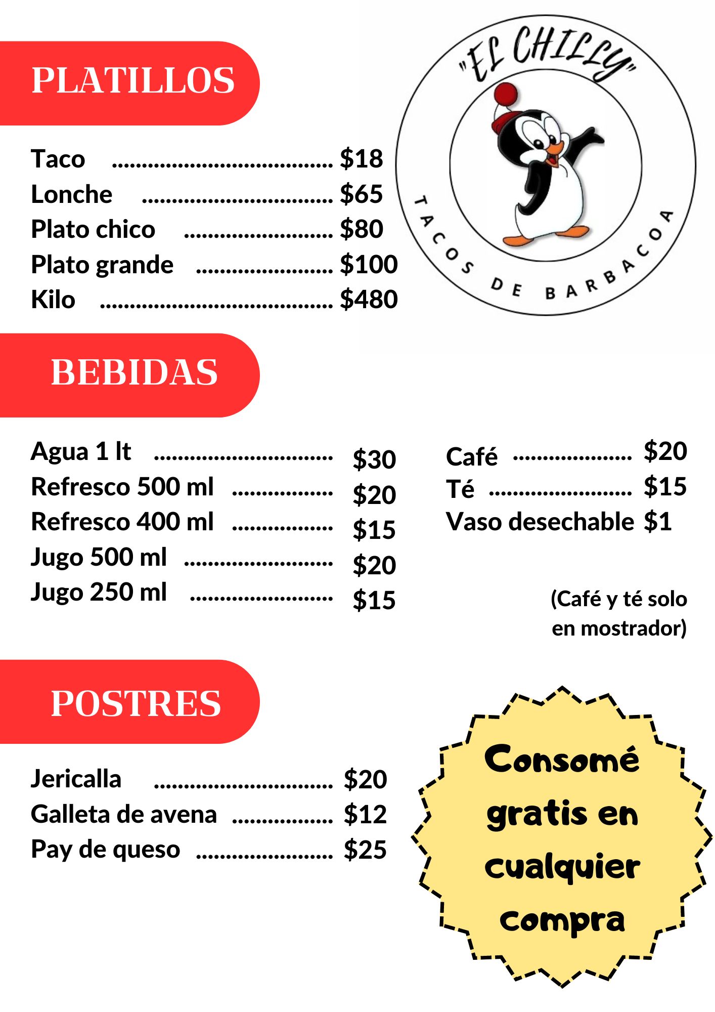 Tacos de barbacoa "El Chilly" image 2