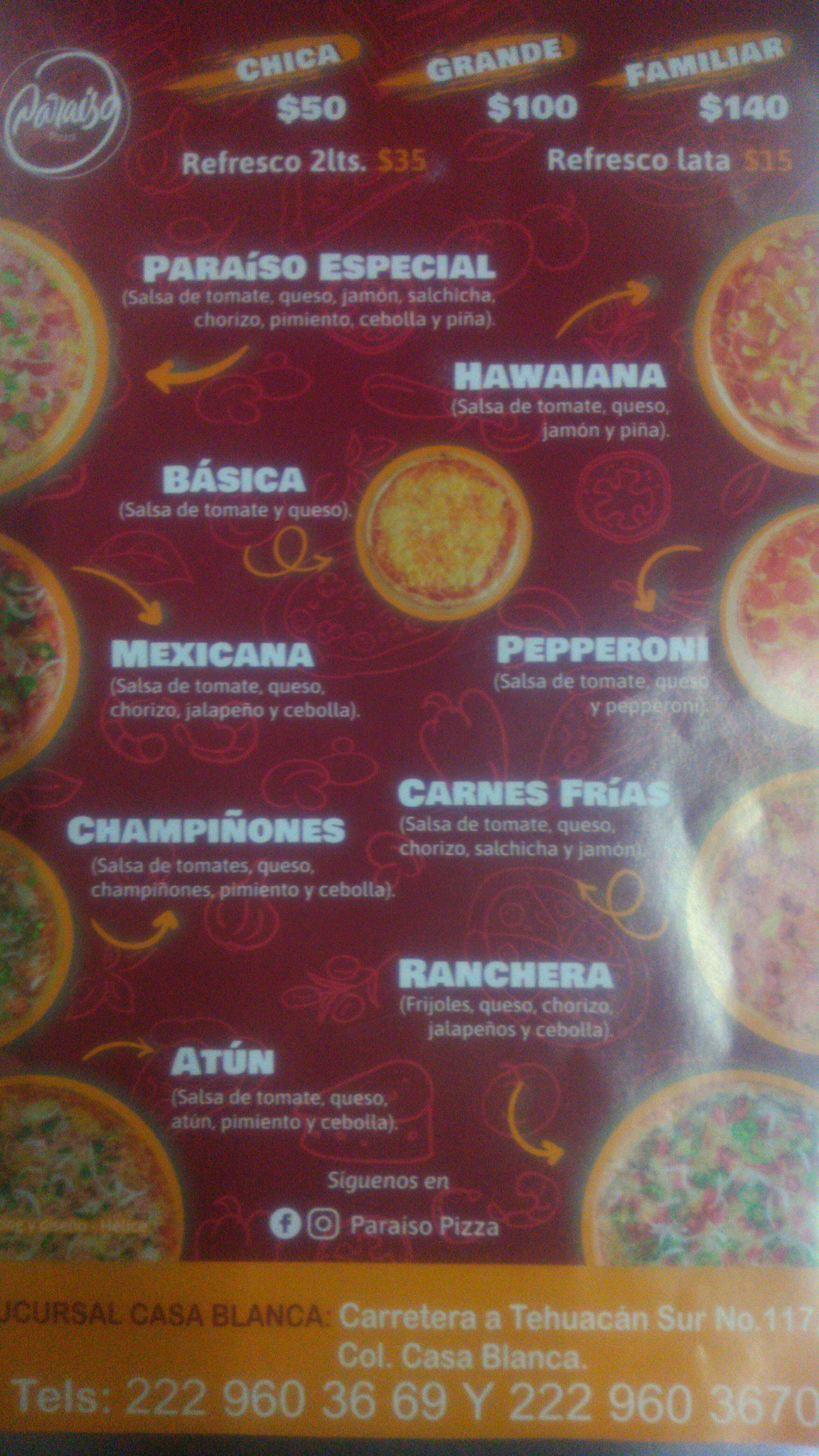 Paraíso Pizza Suc. Casa Blanca image 2