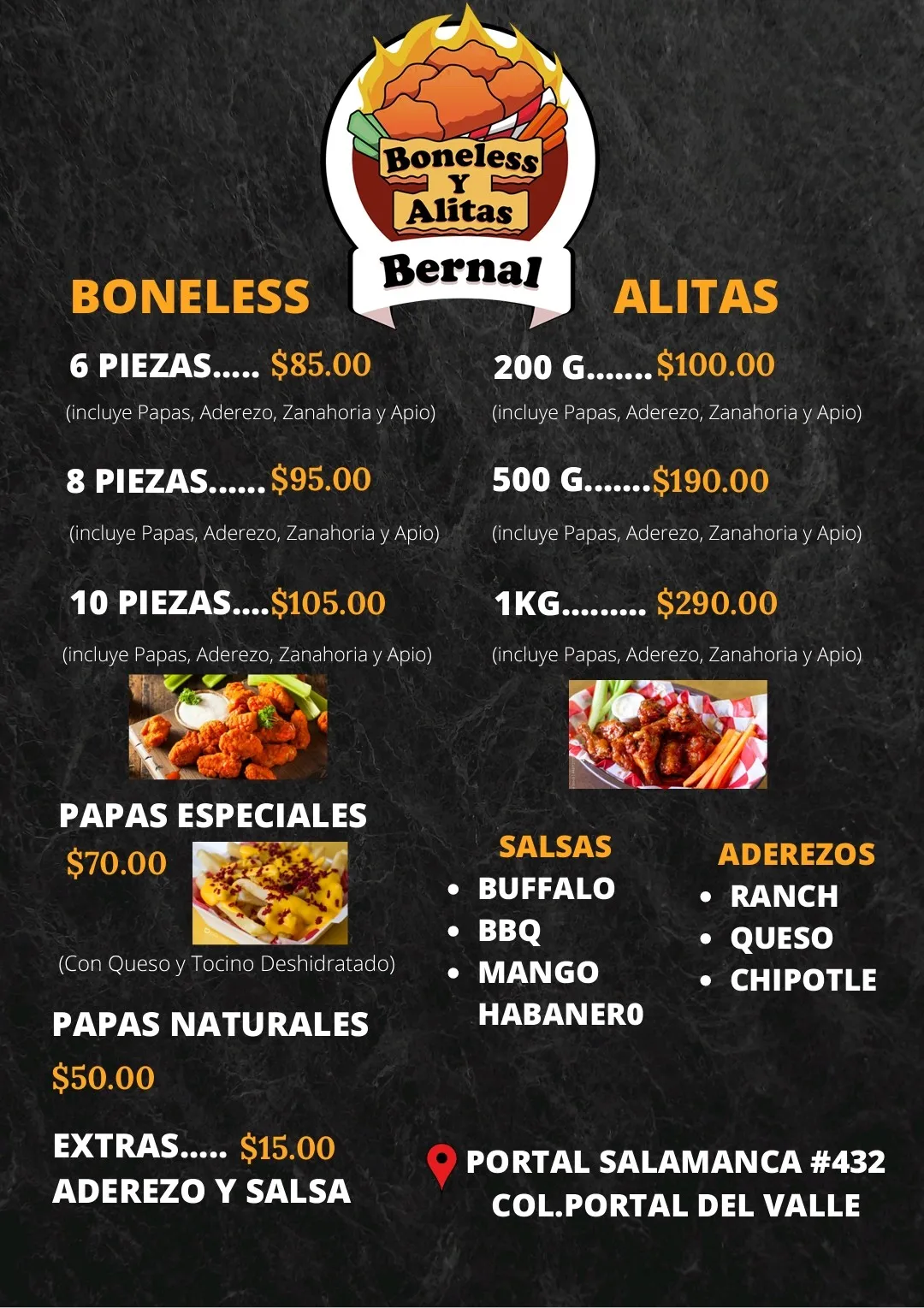 Boneless y Alitas Bernal image 3