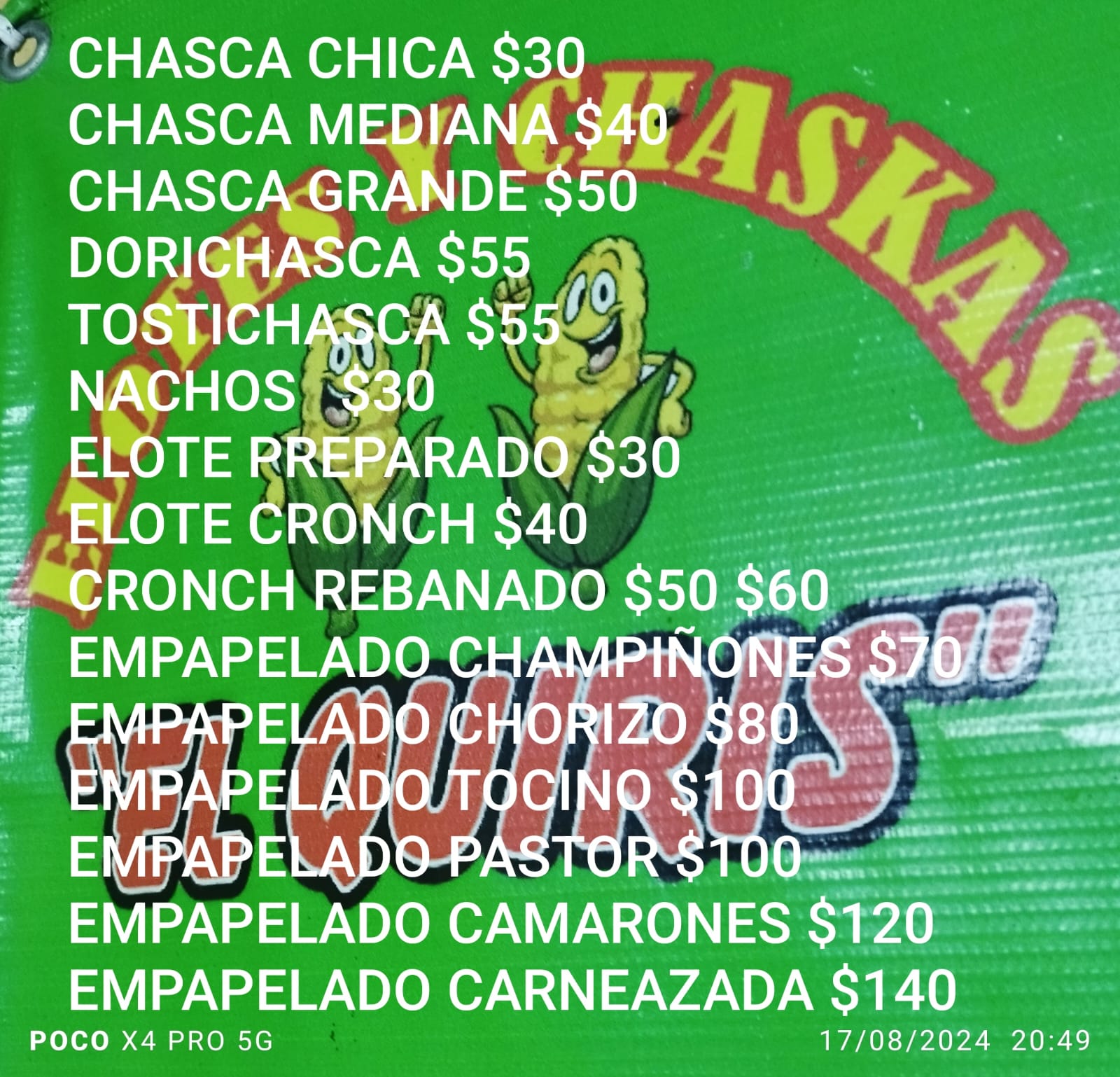 Elotes y chascas "EL QUIRIS" image 9