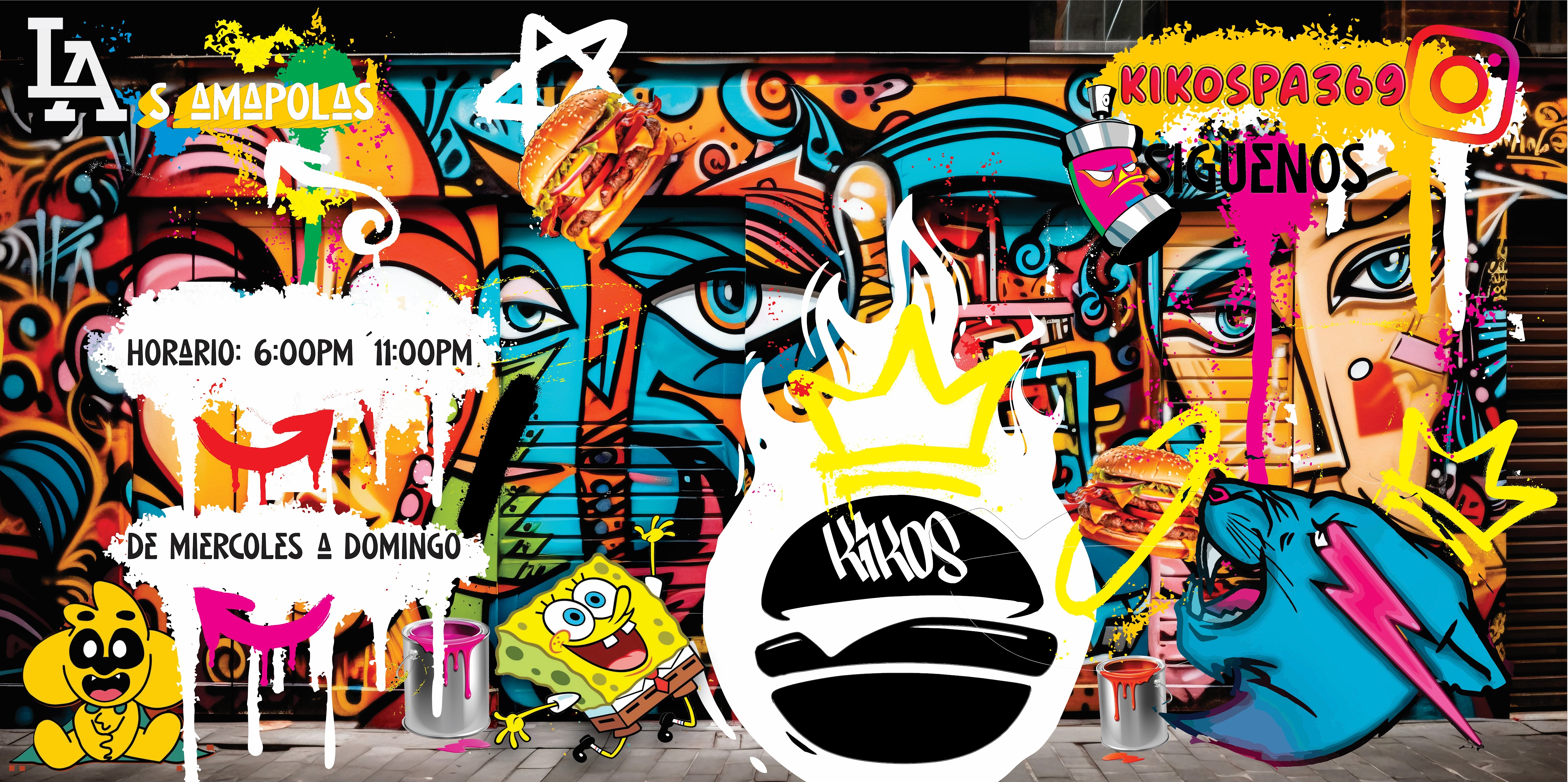 K I K O S N A C K S Alitas Hamburguesas Tortas Hotdogos Burritas Quesadillas Cuernos Pambazos etc. KIKOS image 5