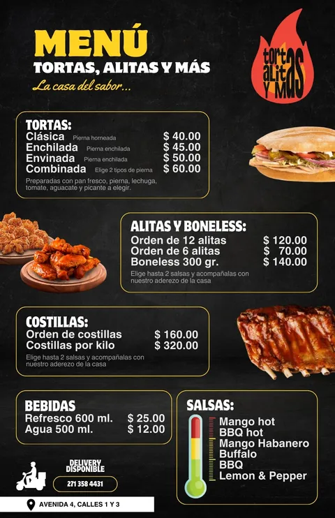 Tortas, alitas y más image 1