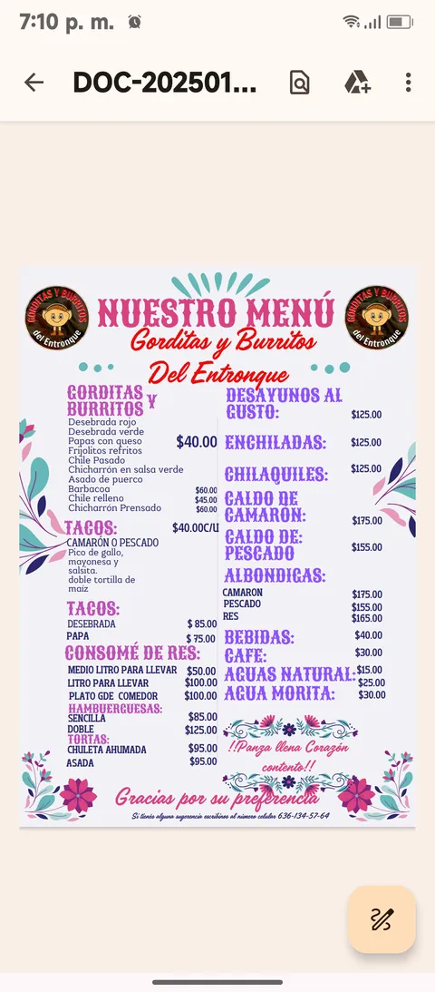 Gorditas y Burritos Del Entronque image 6