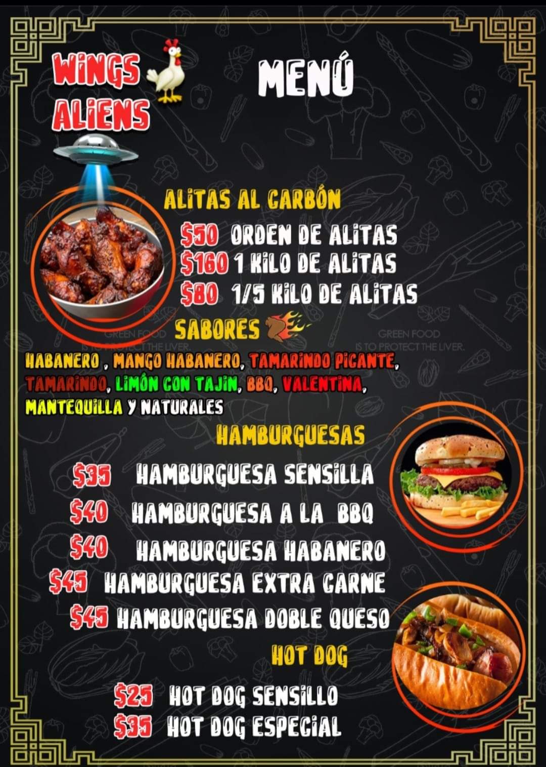 Wings Aliens (alitas al carbón ) image 5