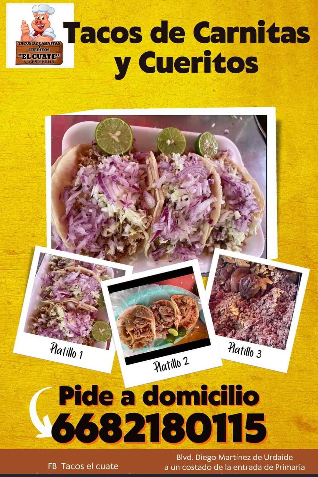 Tacos de Carnitas "Los cuates" image 5