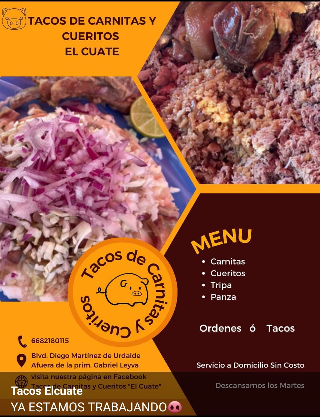 Tacos de Carnitas "Los cuates" image 7