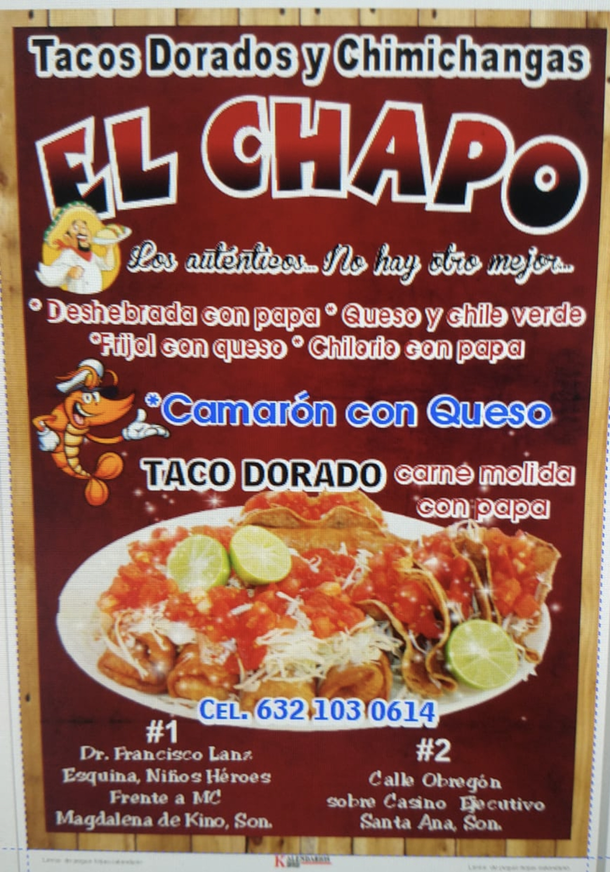 Tacos dorados y chimichangas el chapo 3 image 3