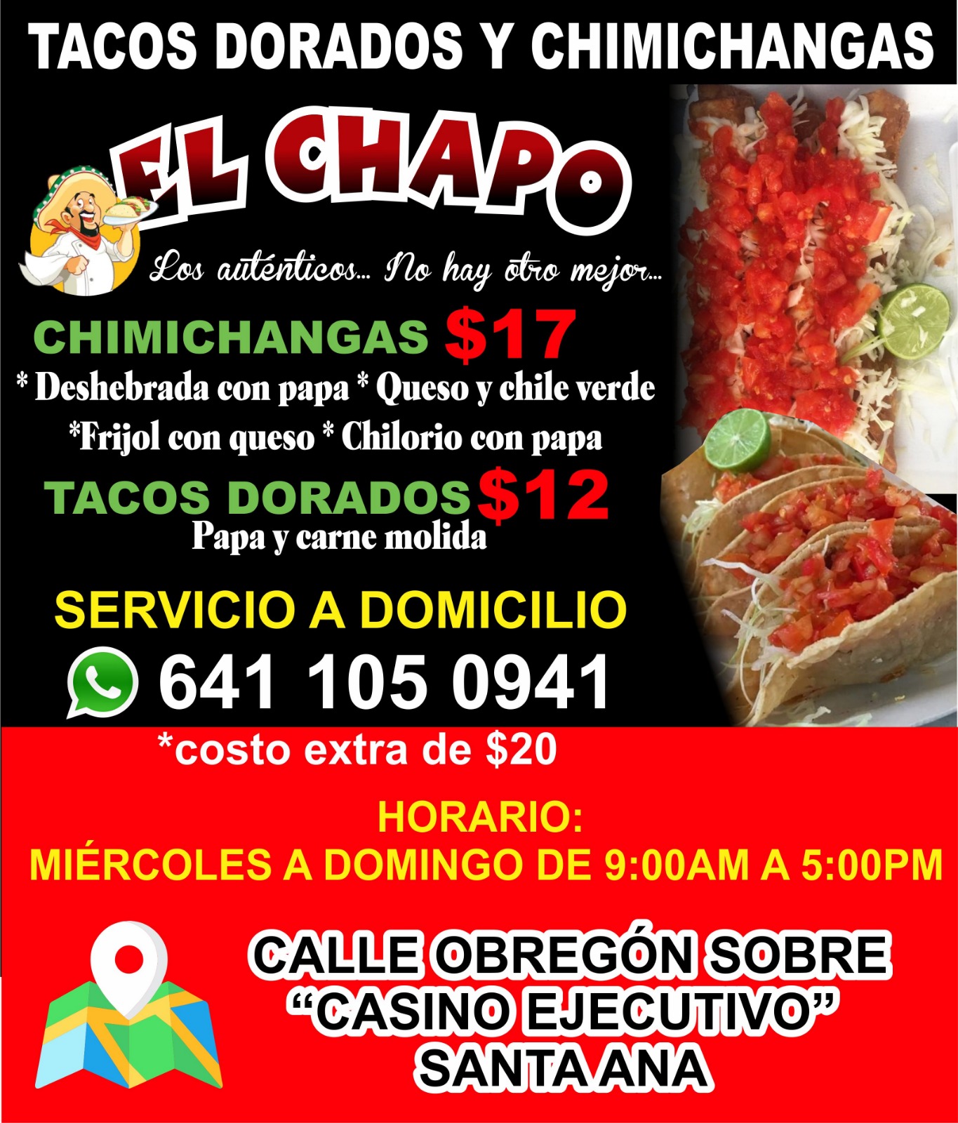 Tacos dorados y chimichangas el chapo 3 image 4