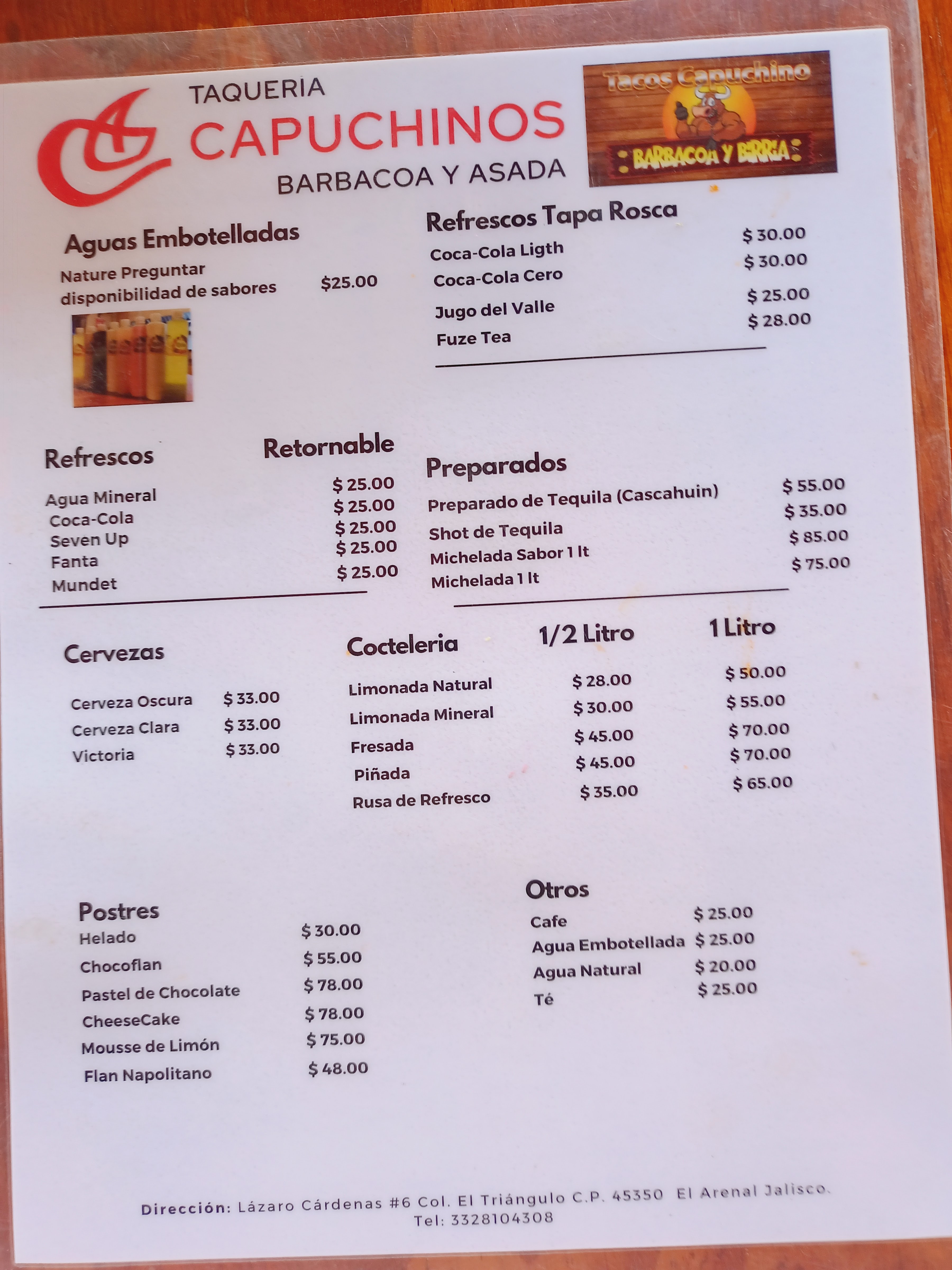 TACOS DE BARBACOA Y CARNES ASADAS CAPUCHINOS image 1