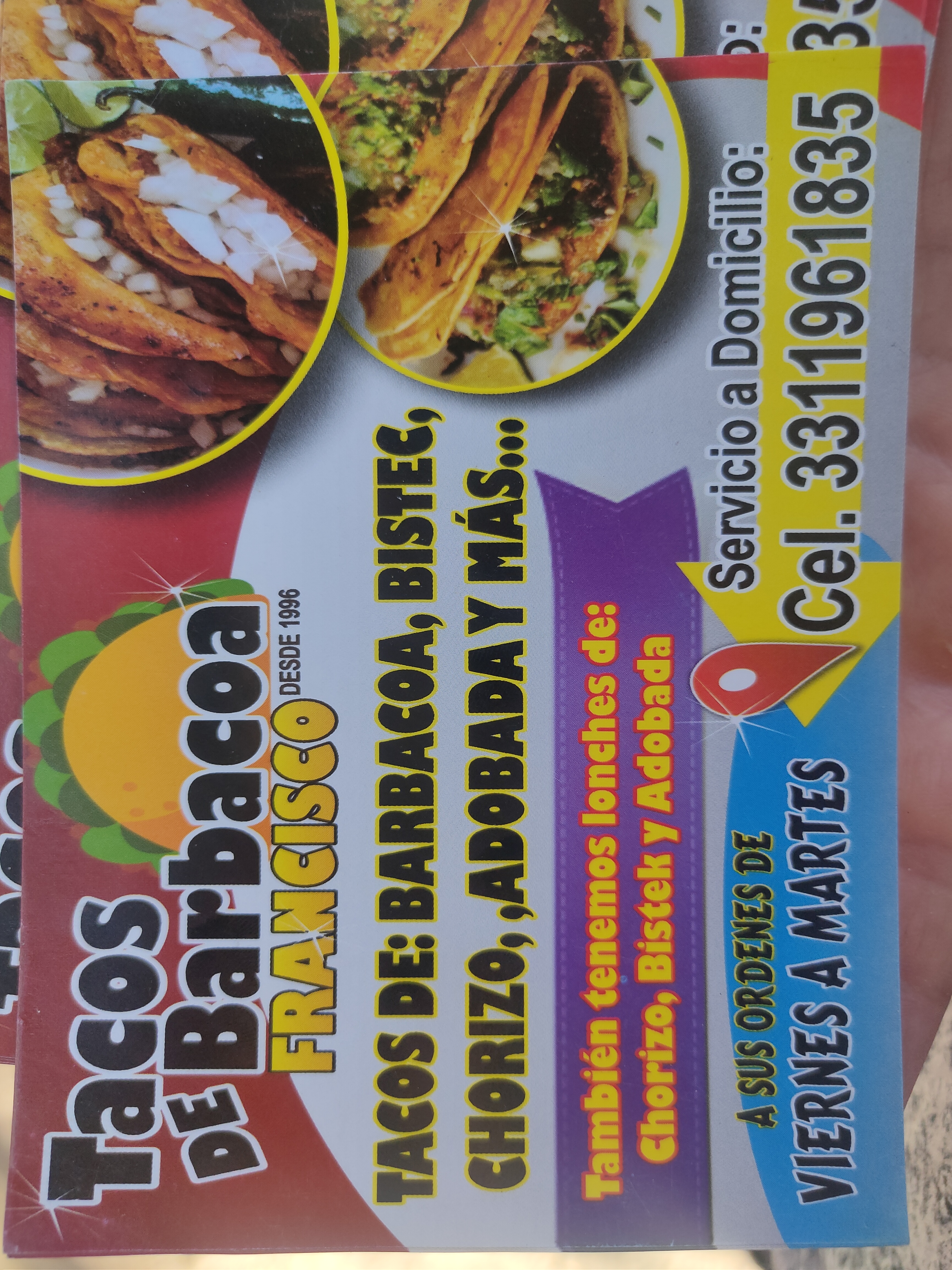 Tacos De Barbacoa "Francisco" image 9