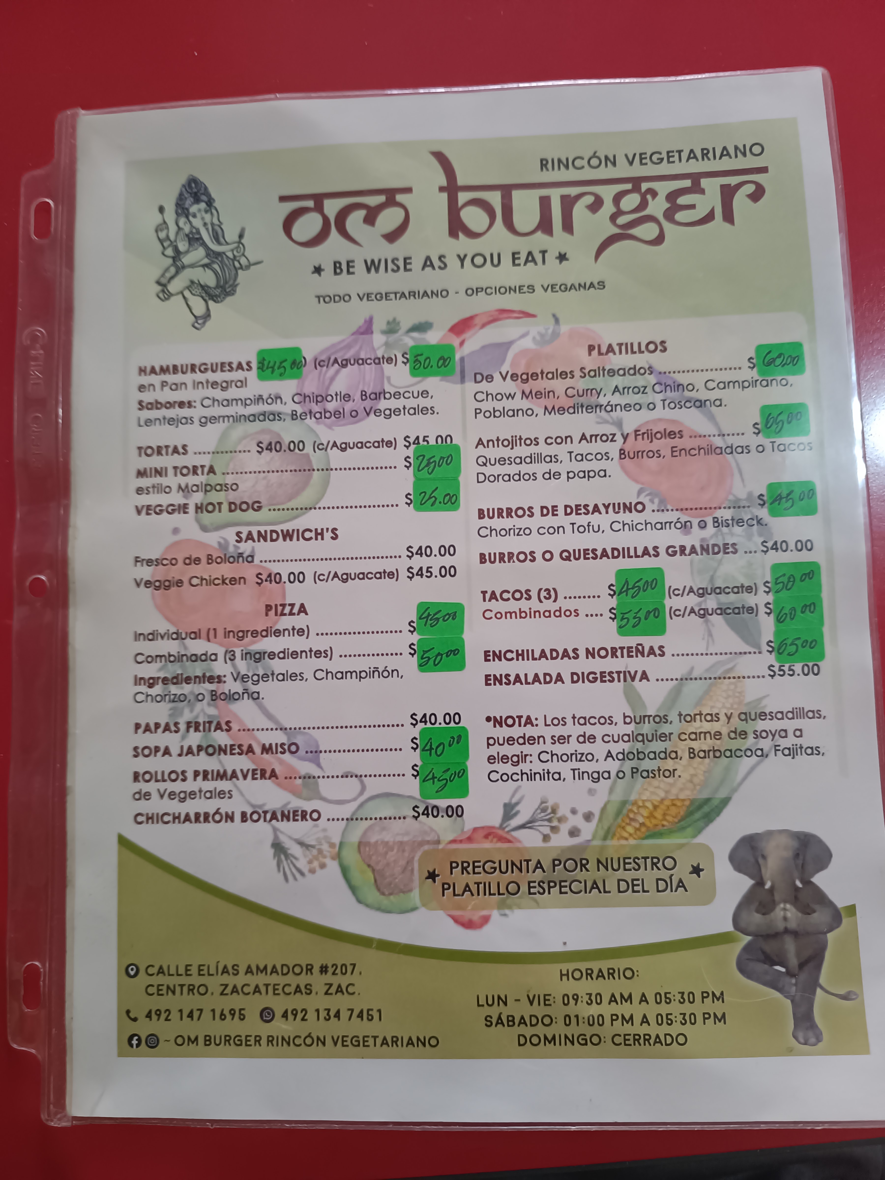 om burguer RINCÓN VEGETARIANO image 3