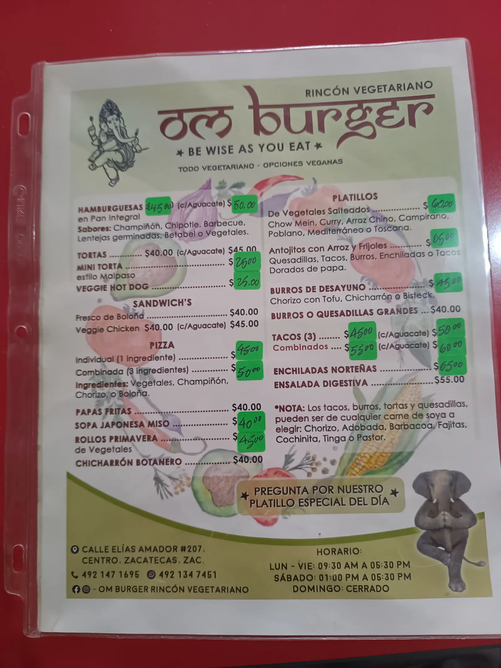 om burguer RINCÓN VEGETARIANO image 3