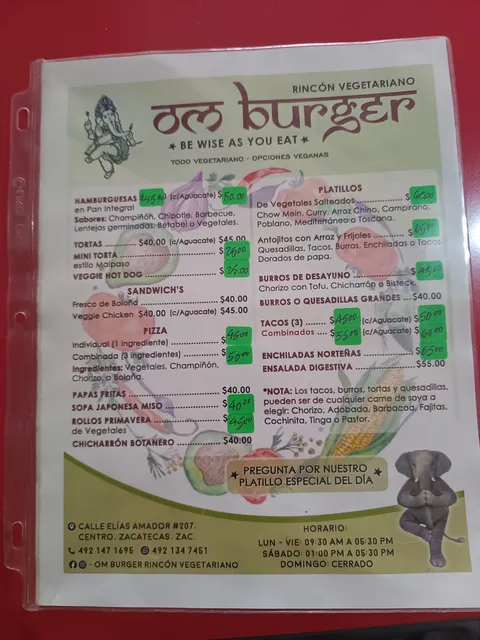 om burguer RINCÓN VEGETARIANO image 3