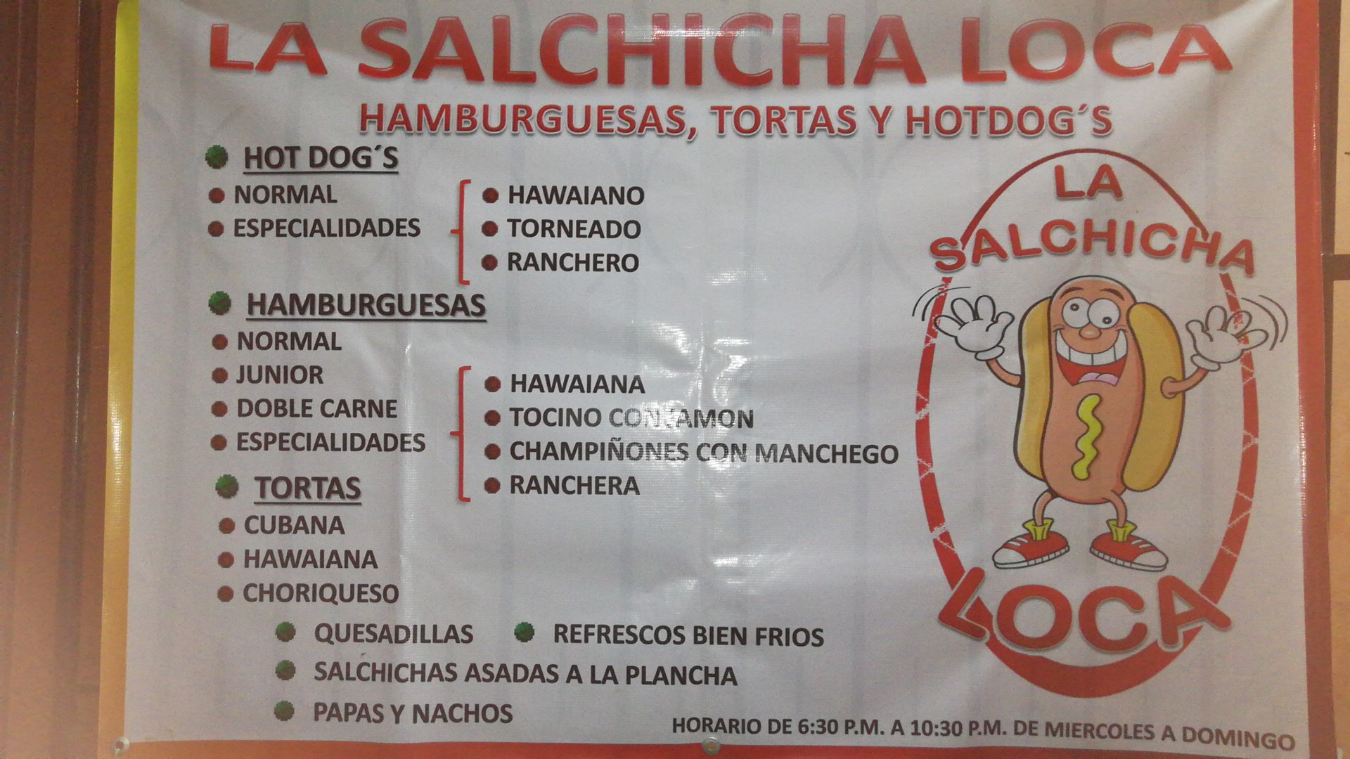 "LA SALCHICHA LOCA" Hamburguesas, Tortas, Hotdogs image 1