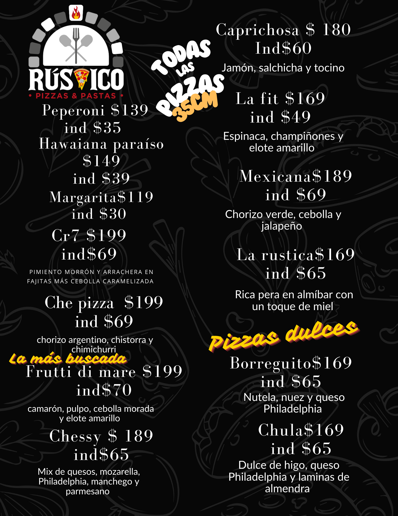 Rústico pizzas y pastas image 9