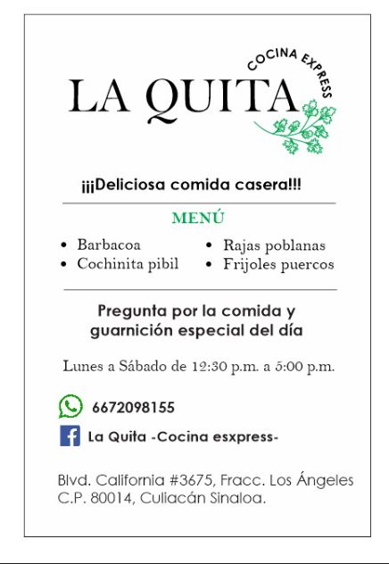 Comida casera para llevar LA QUITA image 4