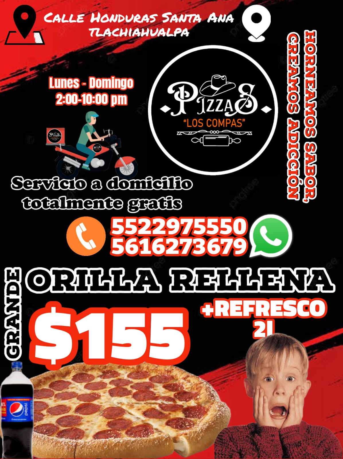 Pizzas los compas image 3