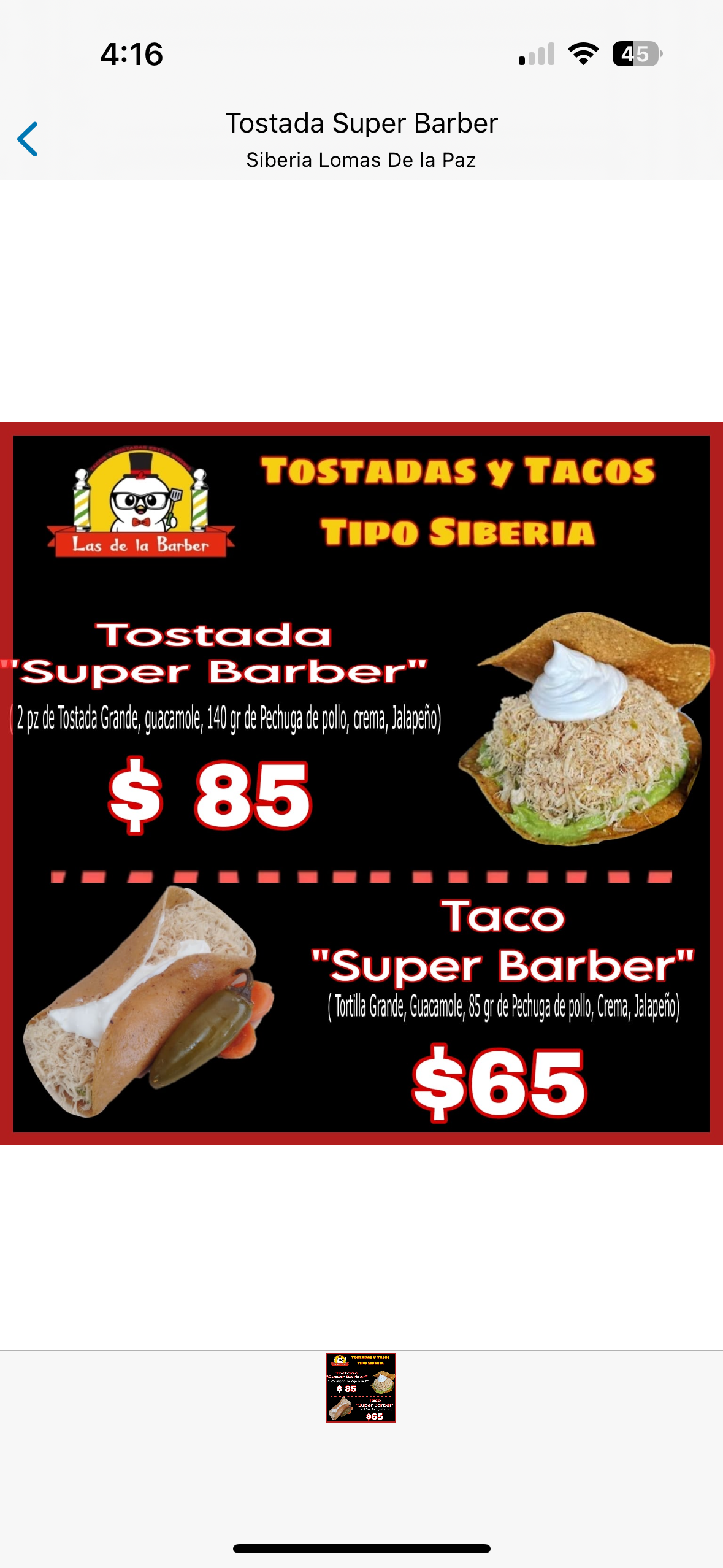 Tostadas y Tacos Estilo Siberia "Las de la Barber " image 3