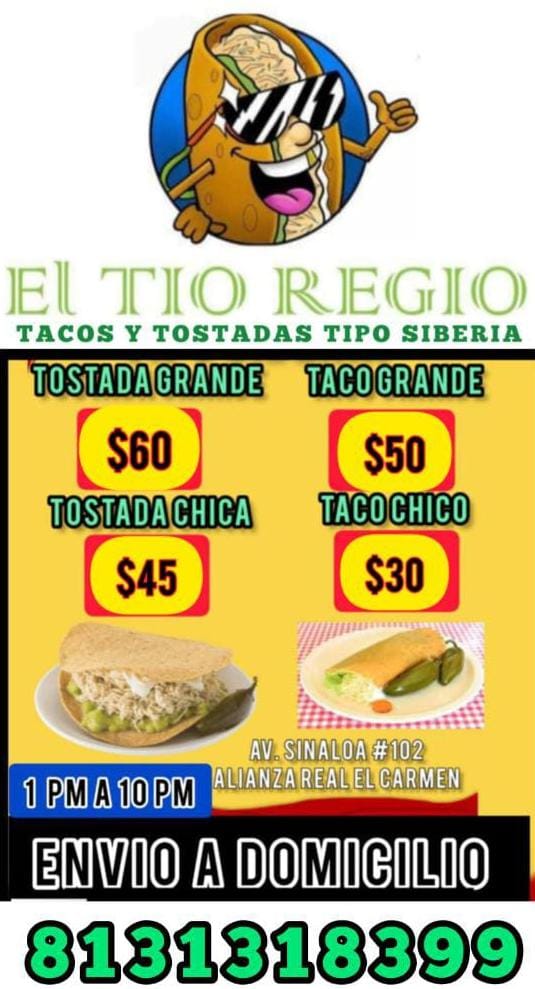 EL TIO REGIO tostadas y tacos tipo siberia image 9