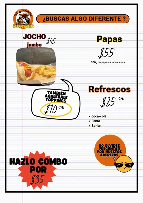 Los 2 carnales burger image 4