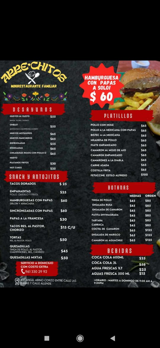 ARRE'CHITOS MINI RESTAURANTE FAMILIAR image 2