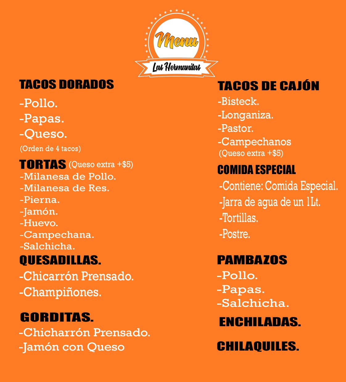 COMIDA CASERA LAS HERMANITAS. image 1