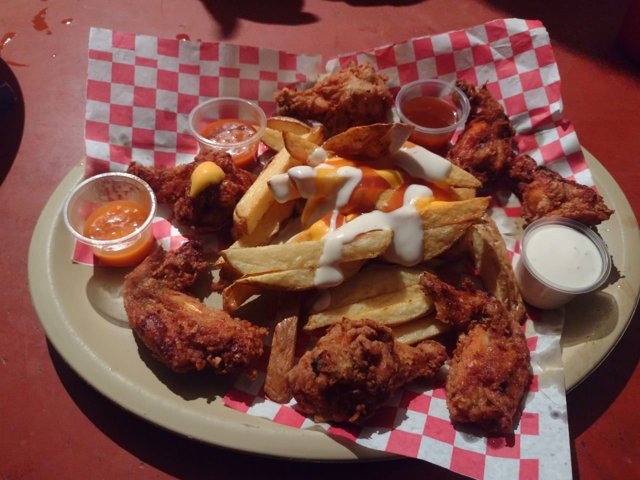 Wings and fries image 5