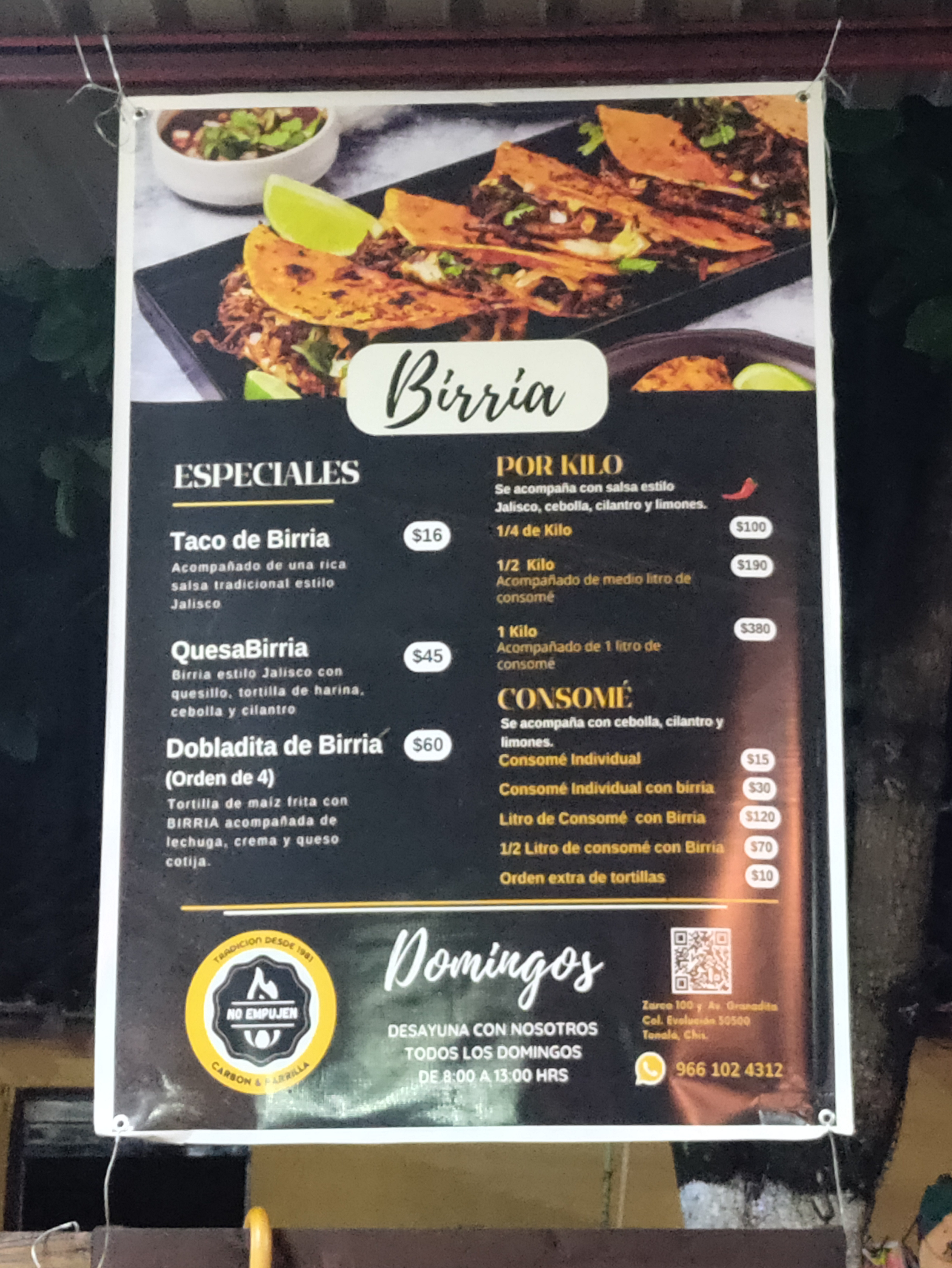 No Empujen - Taquería Carbón & Parrilla image 4