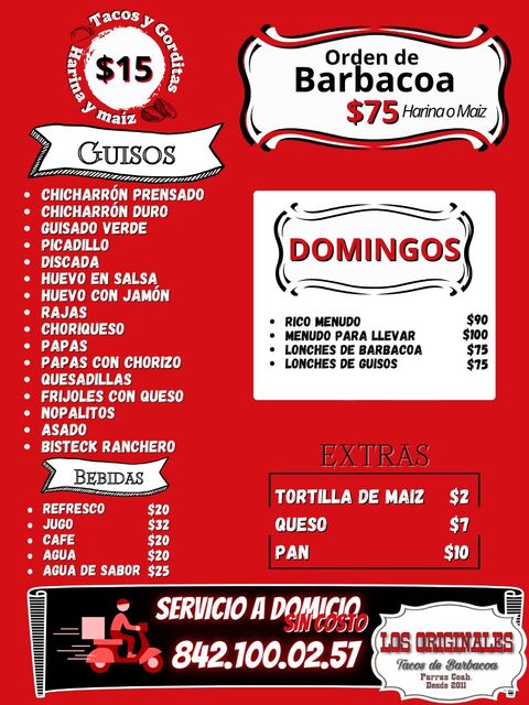 Los originales, tacos de barbacoa de Raúl Moreno image 5