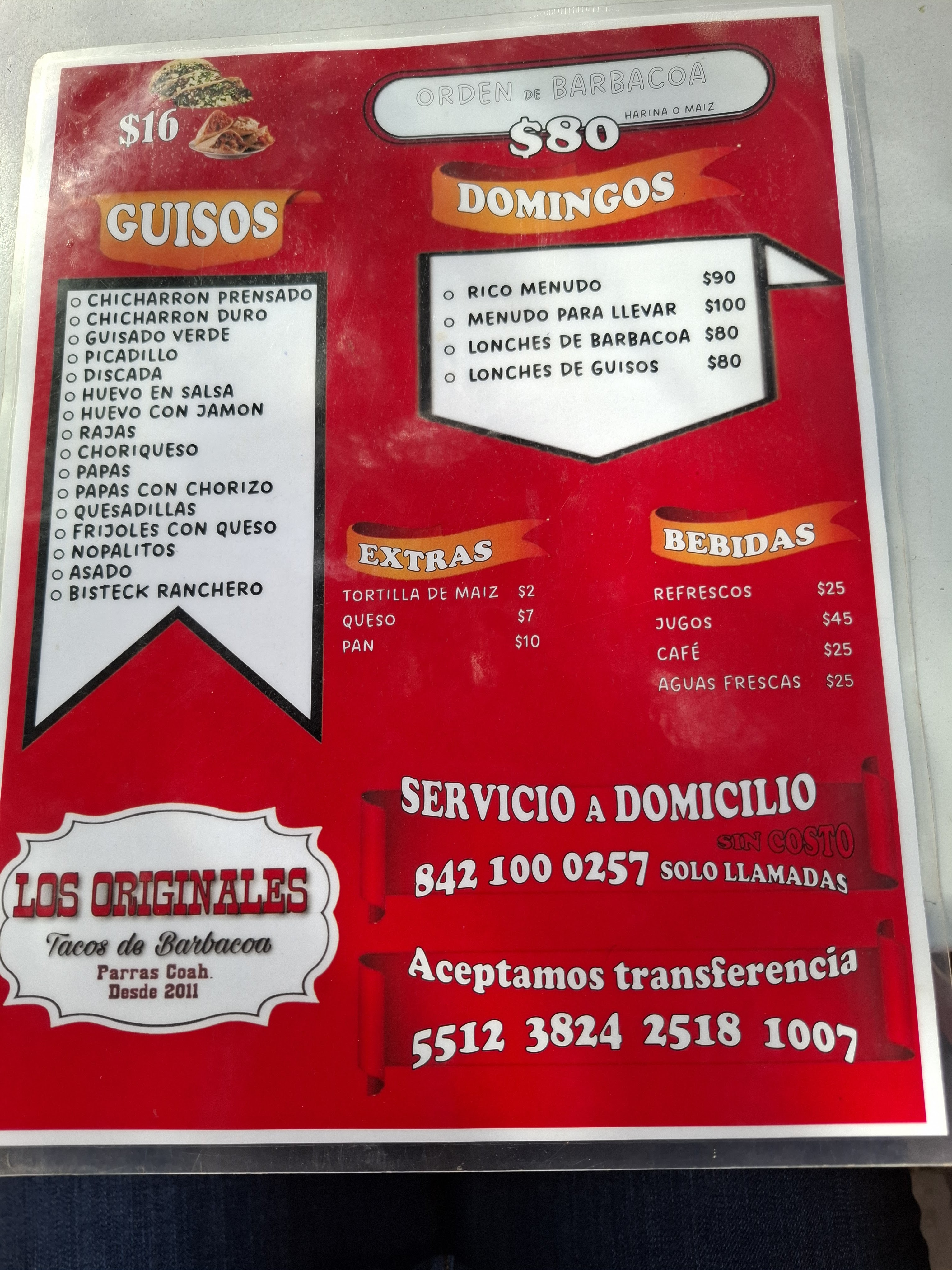 Los originales, tacos de barbacoa de Raúl Moreno image 6