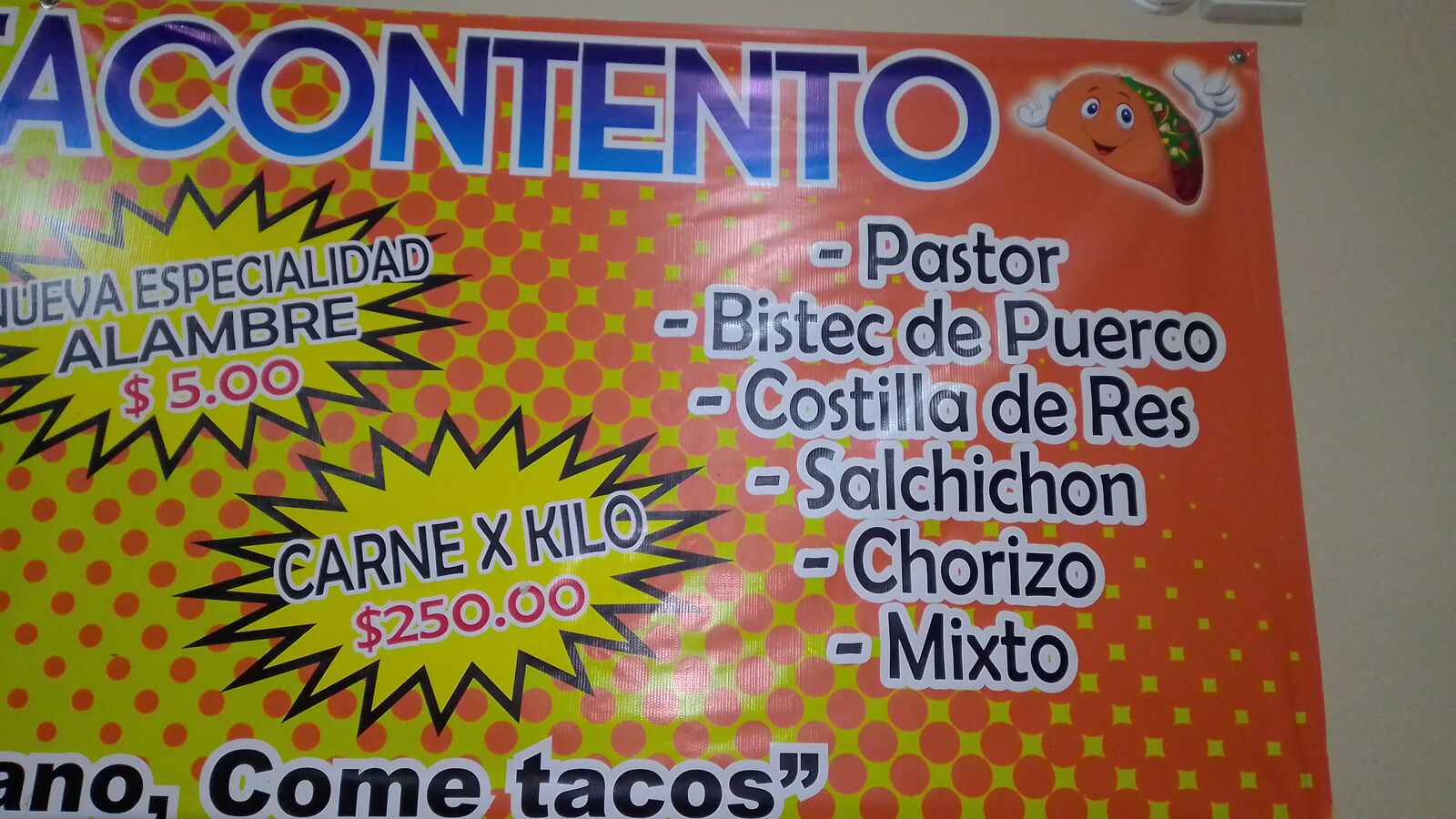 Taqueria TACONTENTO de 6 pesos los del barrio de las flores image 2
