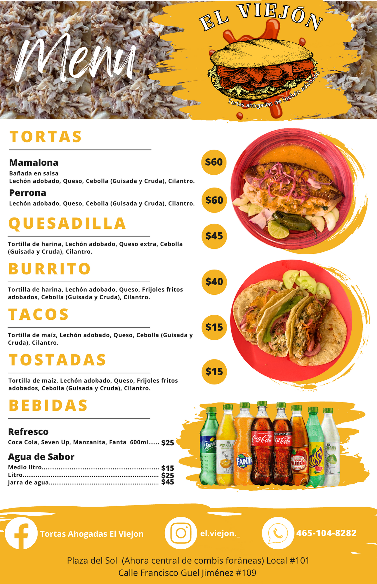 El Viejón Tortas Ahogadas de Lechón Adobado image 4