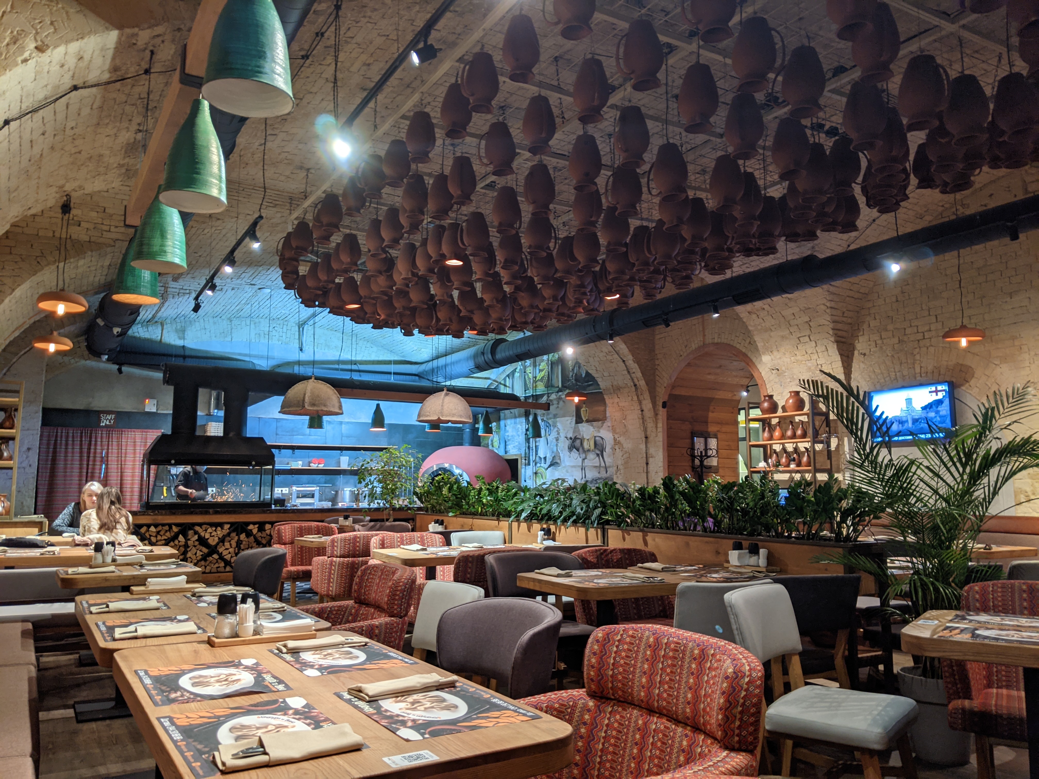 Khachapuri and wine image 1