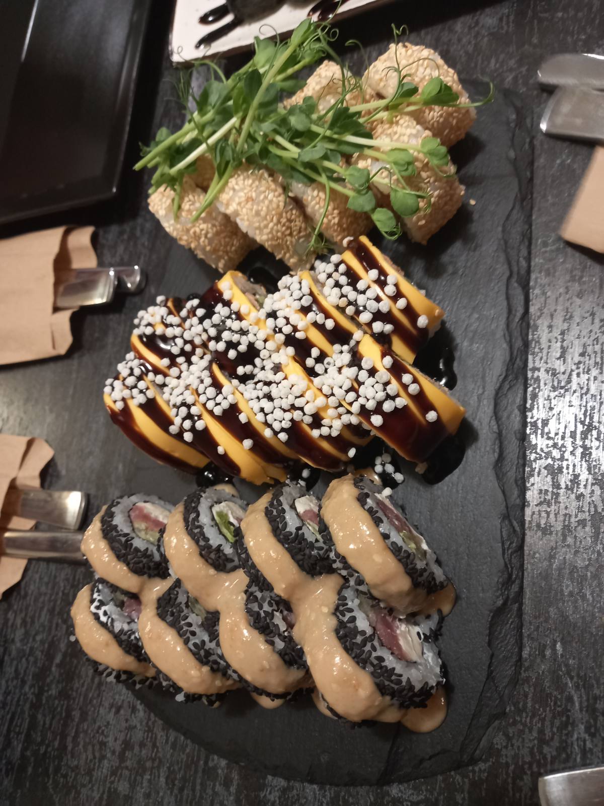 Choice sushi and pizza image 7