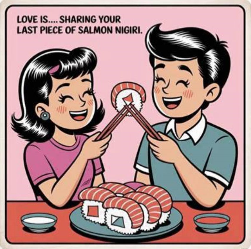 Love is sushi pizza image 1