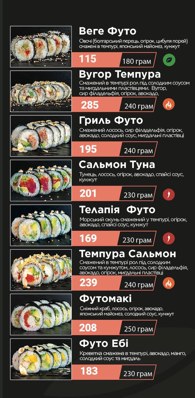 Діалог Піца Суші | Dialogue Pizza Sushi menu 5