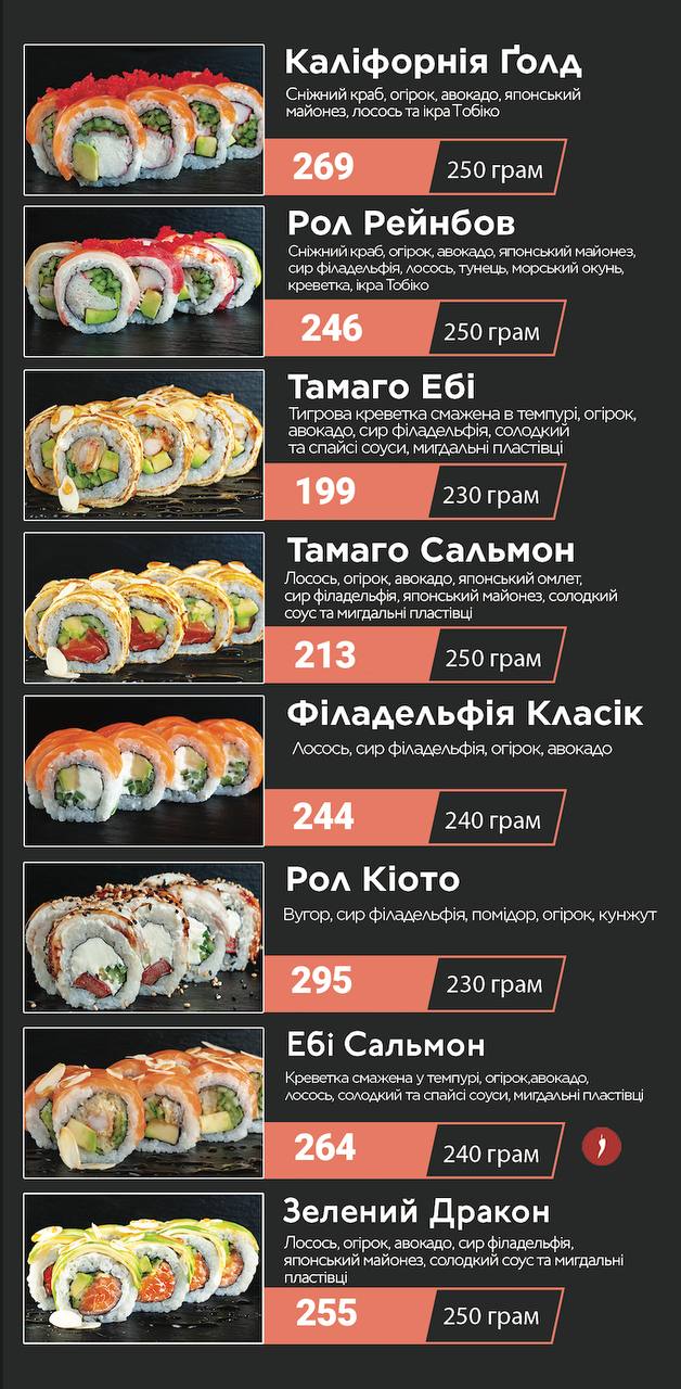 Діалог Піца Суші | Dialogue Pizza Sushi menu 6