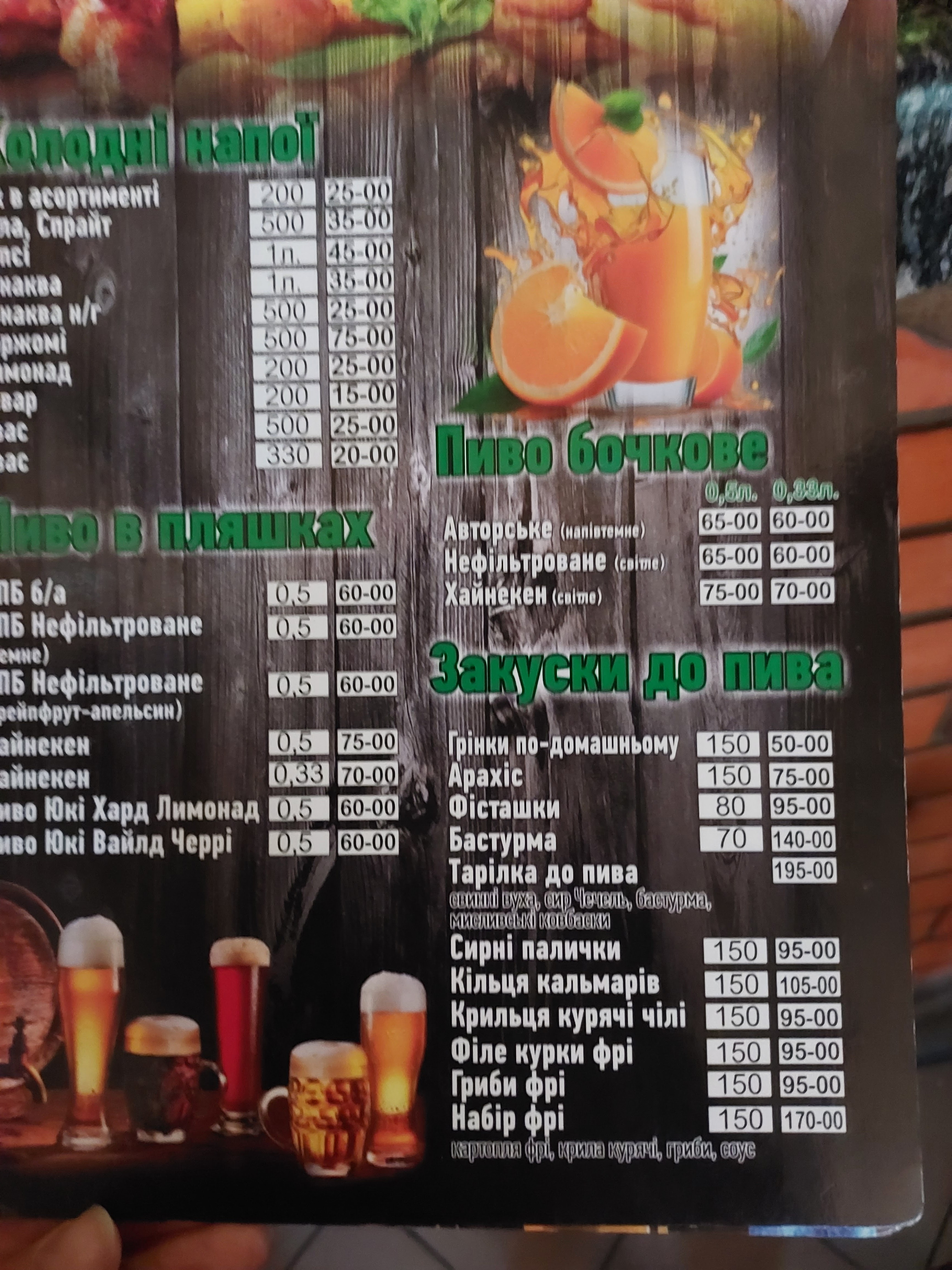 Drimuchyy Lis menu 9
