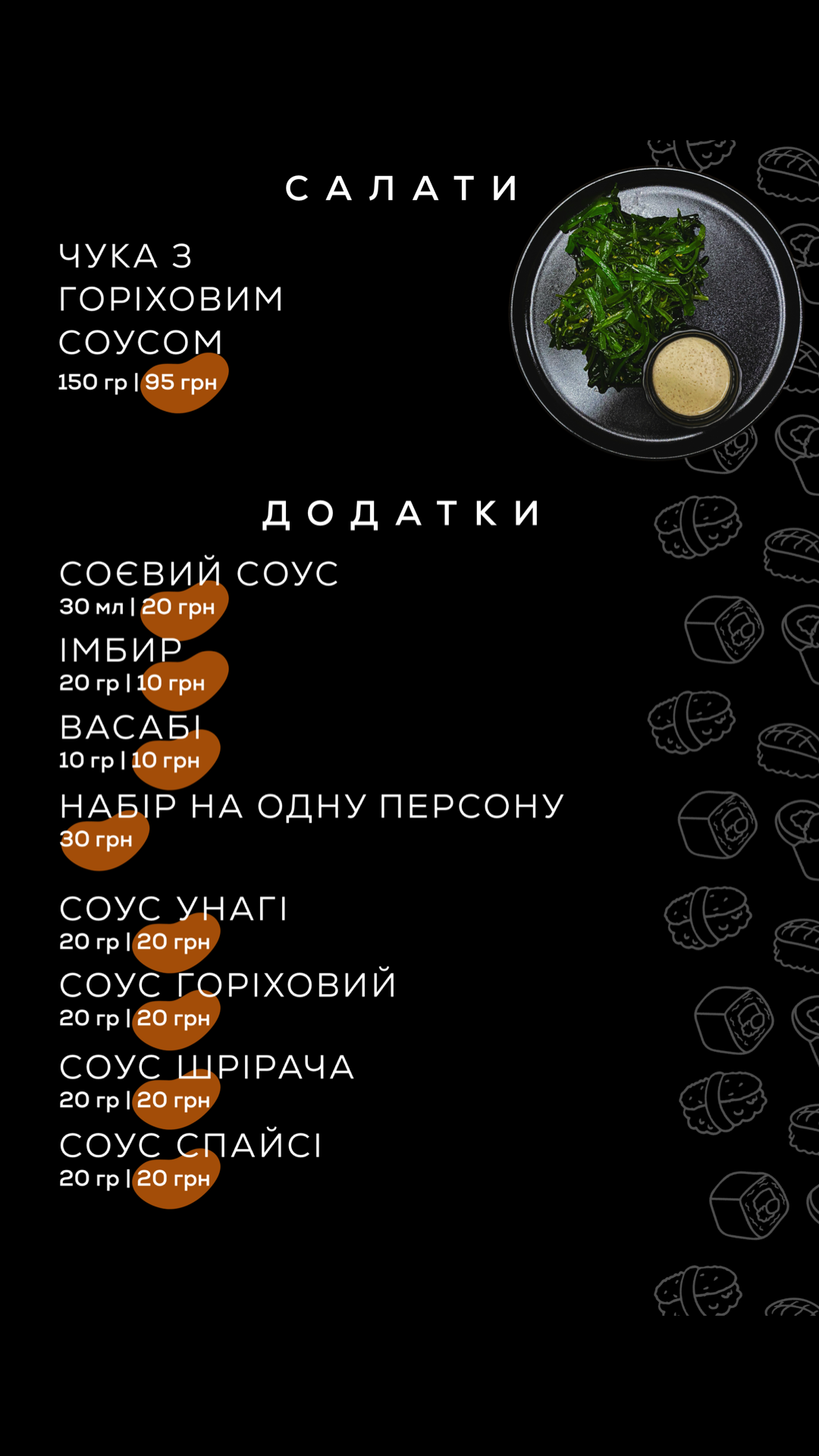 Kafe Try Koty Sushi Pitstsa menu 4