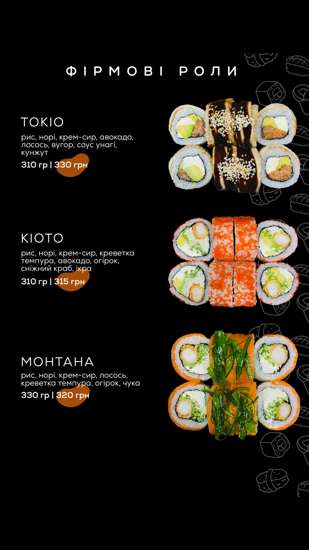 Kafe Try Koty Sushi Pitstsa menu 9