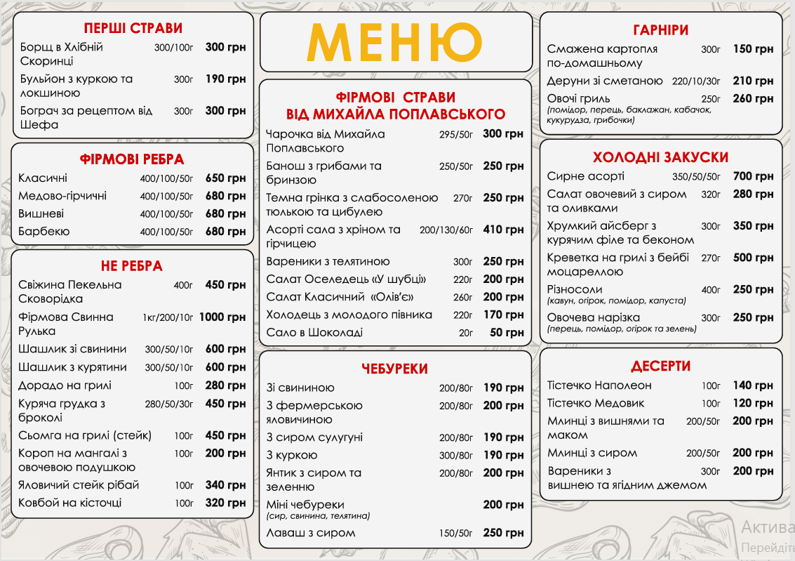 Parents' home menu 3