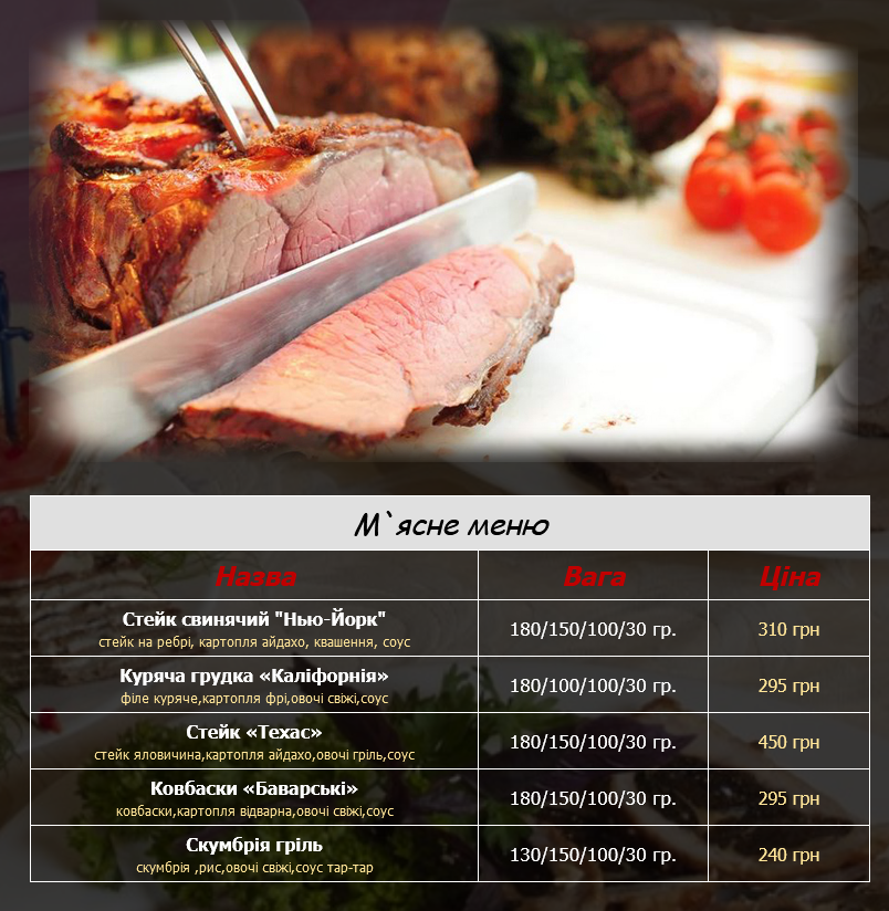 Kafe-Bar Belhrad menu 2