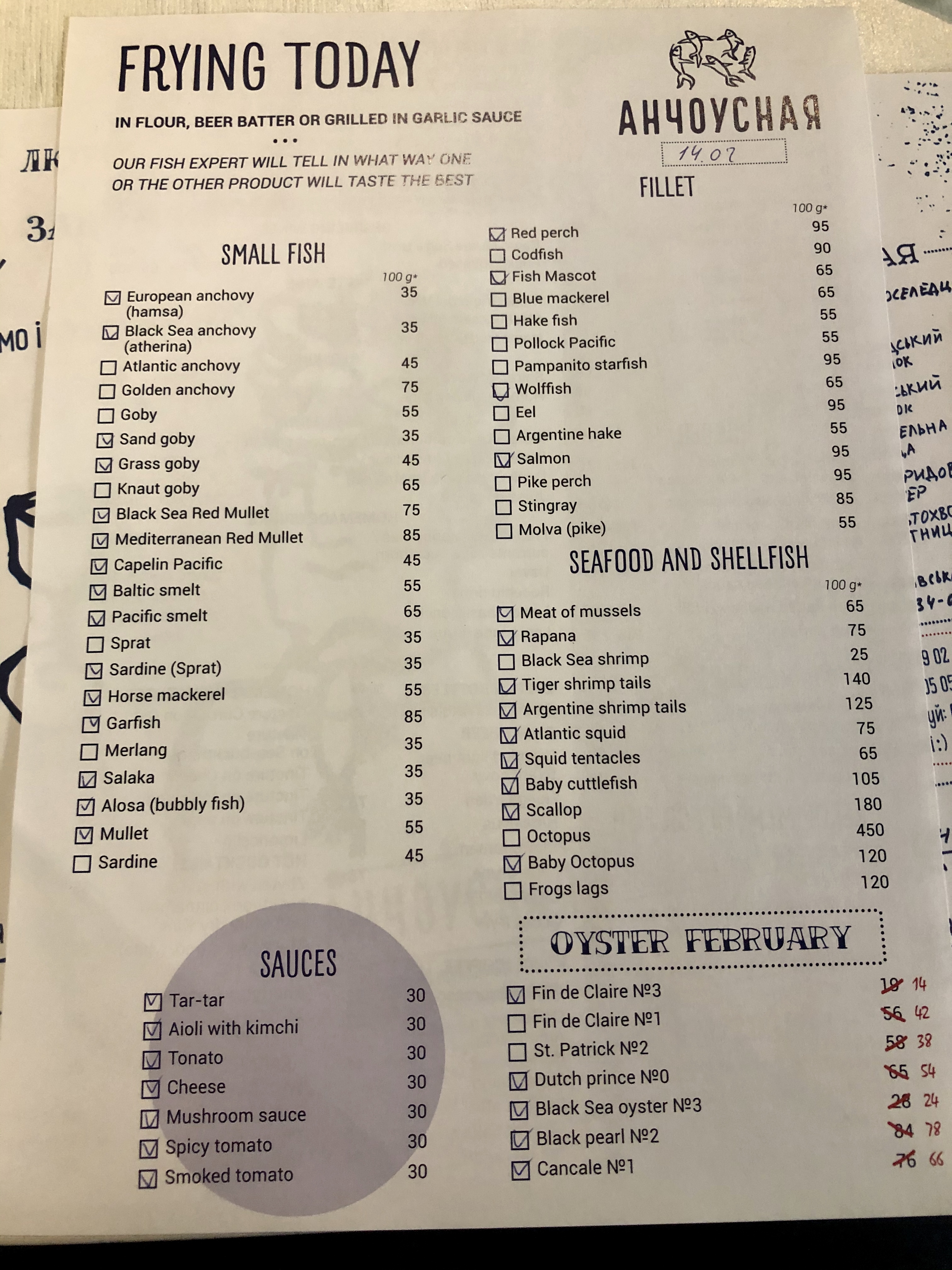 Чорноморка Буча menu 8